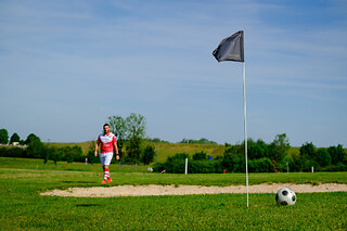 Une partie de FootGolf en famille - FootGolf Parc Lac du Der - Giffaumont-Champaubert (51)