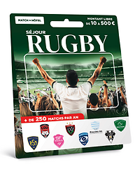 Carte Billetterie - Séjour Rugby