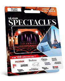 Carte Billetterie - Séjour Spectacle à Paris