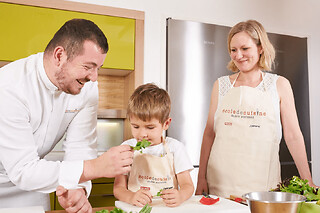 Cours de cuisine parent / enfant à l'Ecole Ducasse