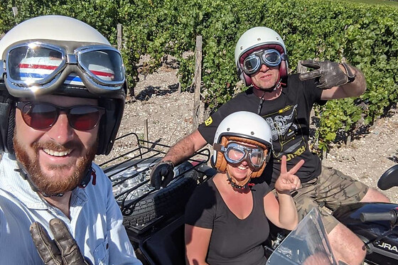 Balade en Side-Car dans les vignobles bordelais (33) - Demi-journée 3h30, Médoc