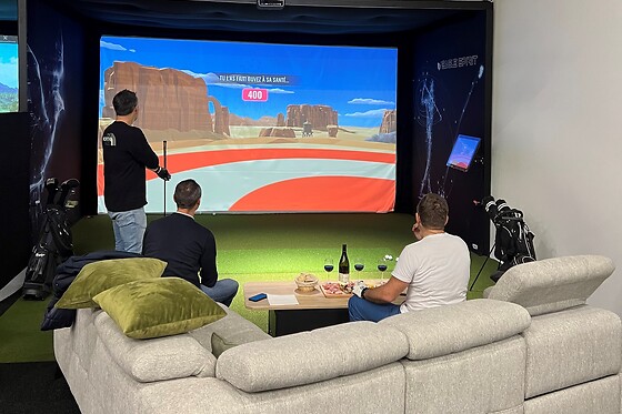 Partie de golf indoor sur simulateur pour deux - Eagle Spirit - Mornant (69)