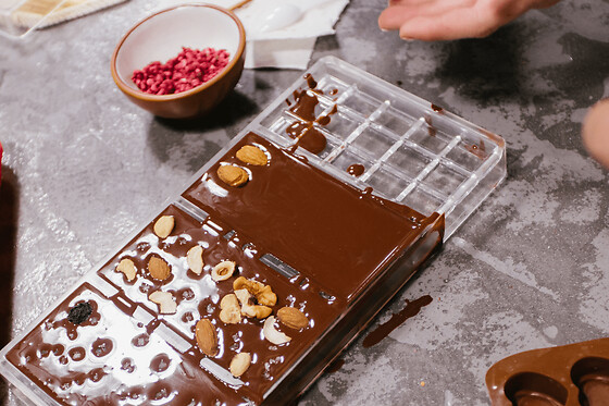 Atelier fabrication de tablettes de chocolat à Nice (06)