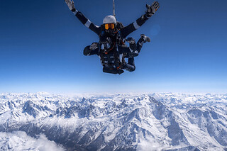 Saut en parachute depuis un hélicoptère à Morzine (74) - Basse Saison - Samedi du 01/10 au 31/03