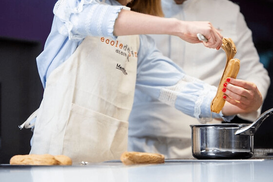 Cours de pâtisserie parent / enfant à l'Ecole Ducasse