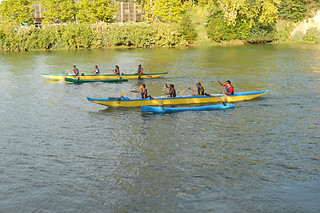 Balade en pirogue hawaïenne et surf pour 3 - Pirogue & Surf - Bayonnes (64)