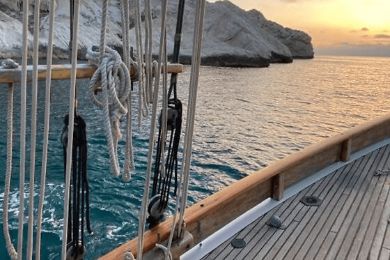 Croisière en voilier au coucher du soleil sur Eleanor Mary (13)