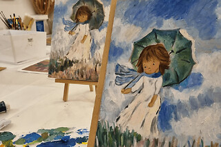 Atelier parent/enfant peinture sur toile à Paris 15ème