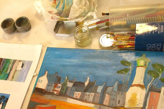 Atelier peinture à Tillières (49) - Atelier peinture adulte - 2 heures
