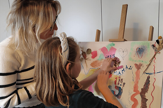 Atelier parent enfant de peinture XXL à Le Pellerin (44)