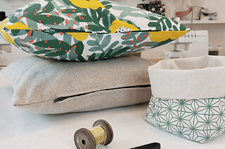 Atelier création d'un coussin zippé ou d'une panière à Paris 11e