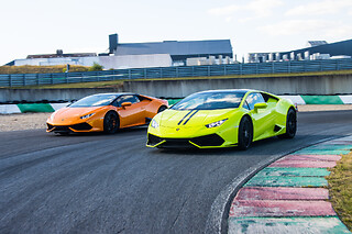 Découverte Lamborghini Huracan (3 tours) sur le Stadium Automobile d'Abbeville (80)