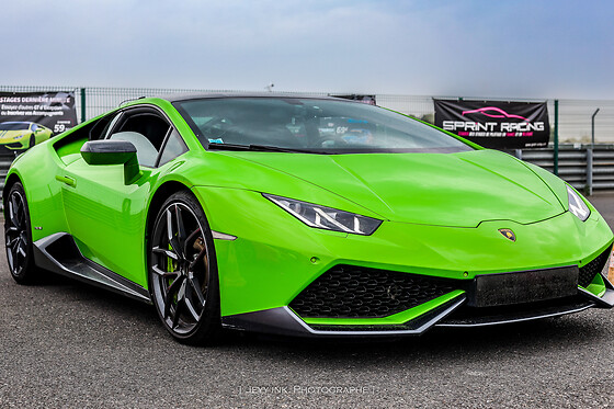 Découverte Lamborghini Huracan (3 tours) sur le Stadium Automobile d'Abbeville (80)