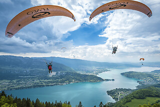 Vol Prestige en parapente au-dessus du lac d'Annecy