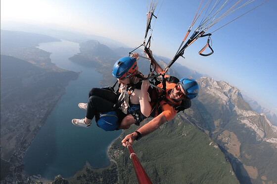 Vol Découverte en parapente au-dessus du lac d'Annecy