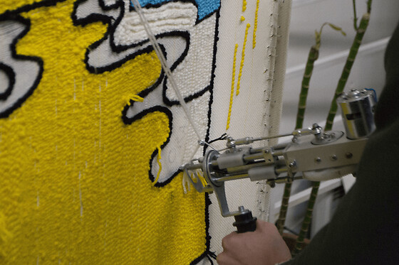 Atelier création d'un tapis en 