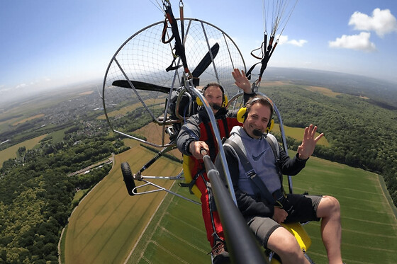 Baptême de l'air en ULM paramoteur à Chambly (60) - Grand Vol - 30 min