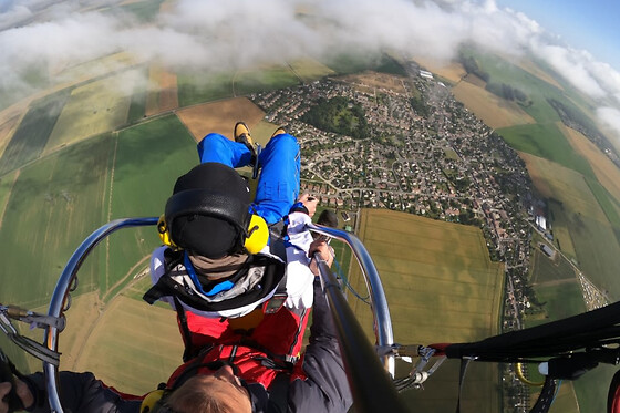 Baptême de l'air en ULM paramoteur à Chambly (60) - Grand Vol - 30 min
