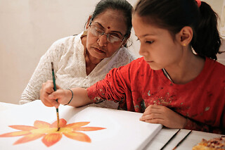 Atelier parent / enfant peinture sur toile à Paris  12ème - Tarif enfant supplémentaire - 2h