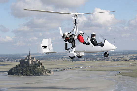 Vol en ULM au-dessus de la Baie du Mont Saint-Michel - Vol Emotion - Autogire - 45 mn