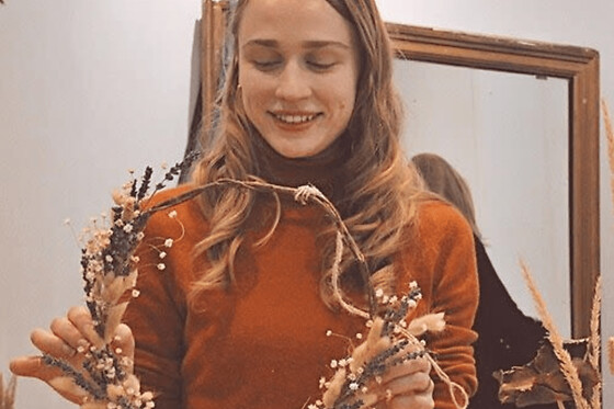 Atelier création de couronne de fleurs séchées à Bondues (59)
