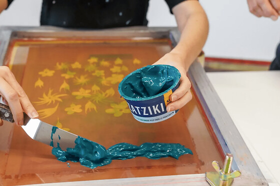 Atelier d'initiation à la  sérigraphie sur papier à Paris 11ème