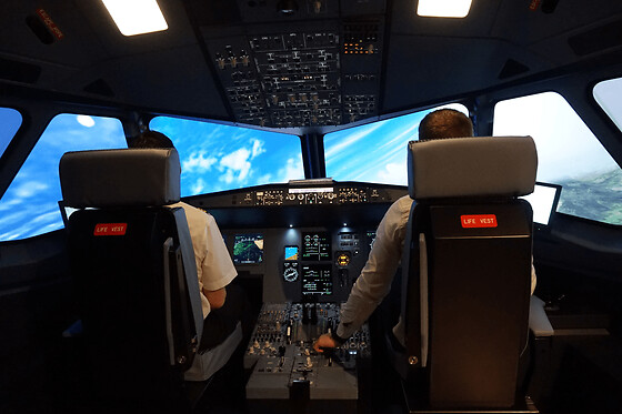 Simulateur de pilotage d'avion de ligne 737 à Paris - Duo
