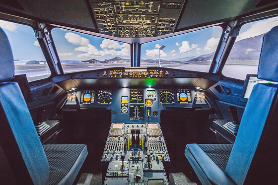 Simulateur de pilotage d'avion de ligne à Lyon - Evasion