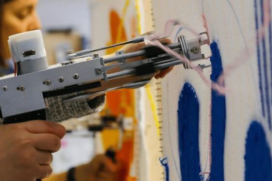 Atelier Tufting création d'un tapis à Toulouse (31)