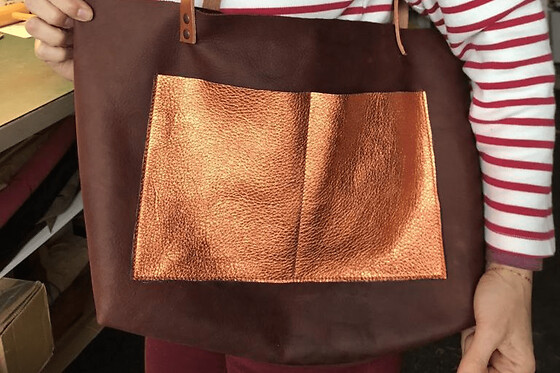 Atelier création d'un sac cabas en cuir à Arbonne (64)